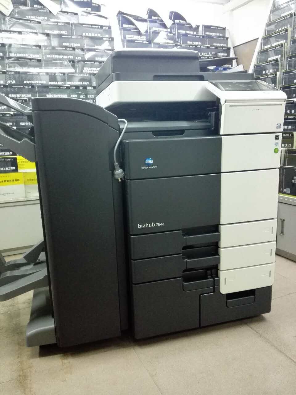 科頤辦公給圖書館安裝的柯尼卡美能達(dá)BH754e復(fù)印機(jī)