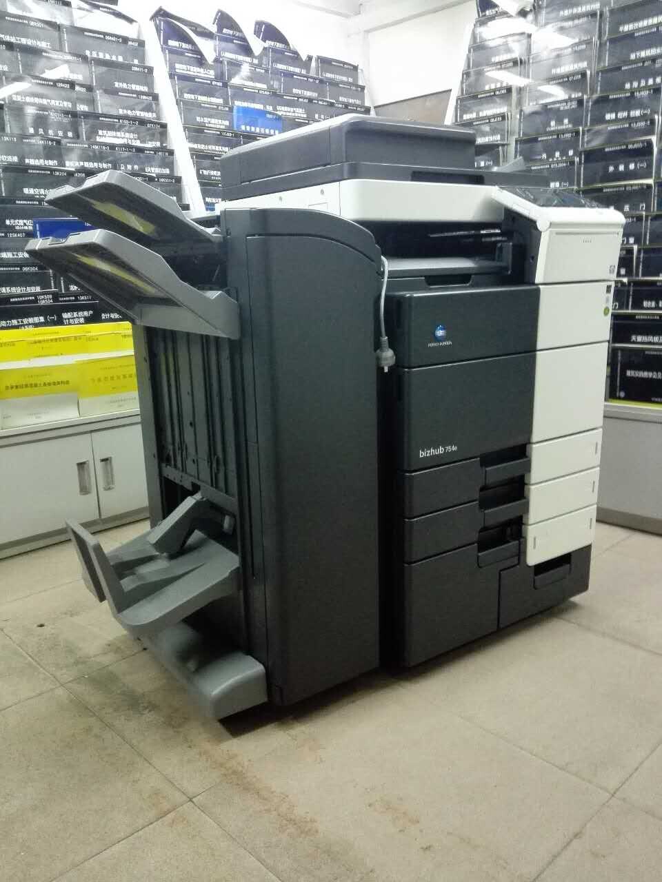 科頤辦公給圖書館安裝的柯尼卡美能達(dá)BH754e復(fù)印機(jī)