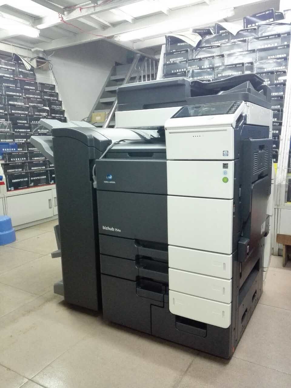 科頤辦公給圖書館安裝的柯尼卡美能達(dá)BH754e復(fù)印機(jī)