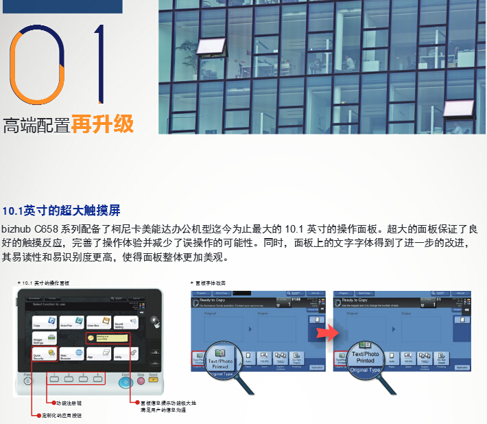 柯尼卡美能達彩色復印機C558高端配置再升級-科頤辦公