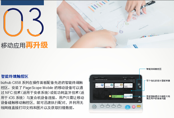 柯尼卡美能達彩色復印機C558移動應用再升級-科頤辦公