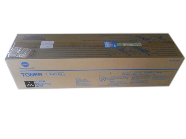 原裝正品柯尼卡美能達(dá)C654e彩機(jī)黑色粉筒TN711K碳粉盒特價(jià)包郵